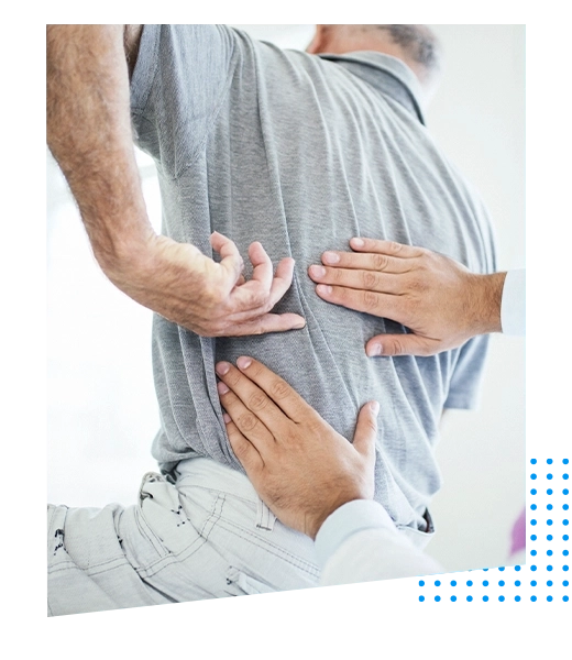 Chiropractic Southlake TX Man Pointing To Back Pain HP